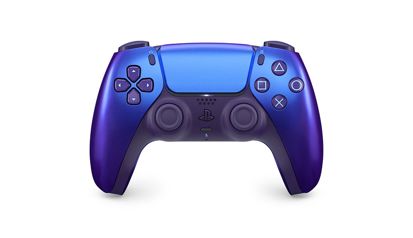 دسته PS5 آبی نیلی کروم