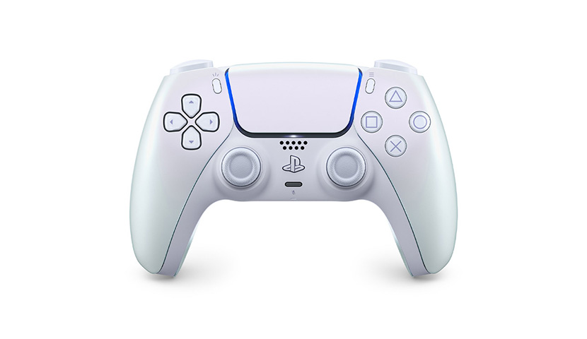 دسته PS5 سفید مرواریدی کروم
